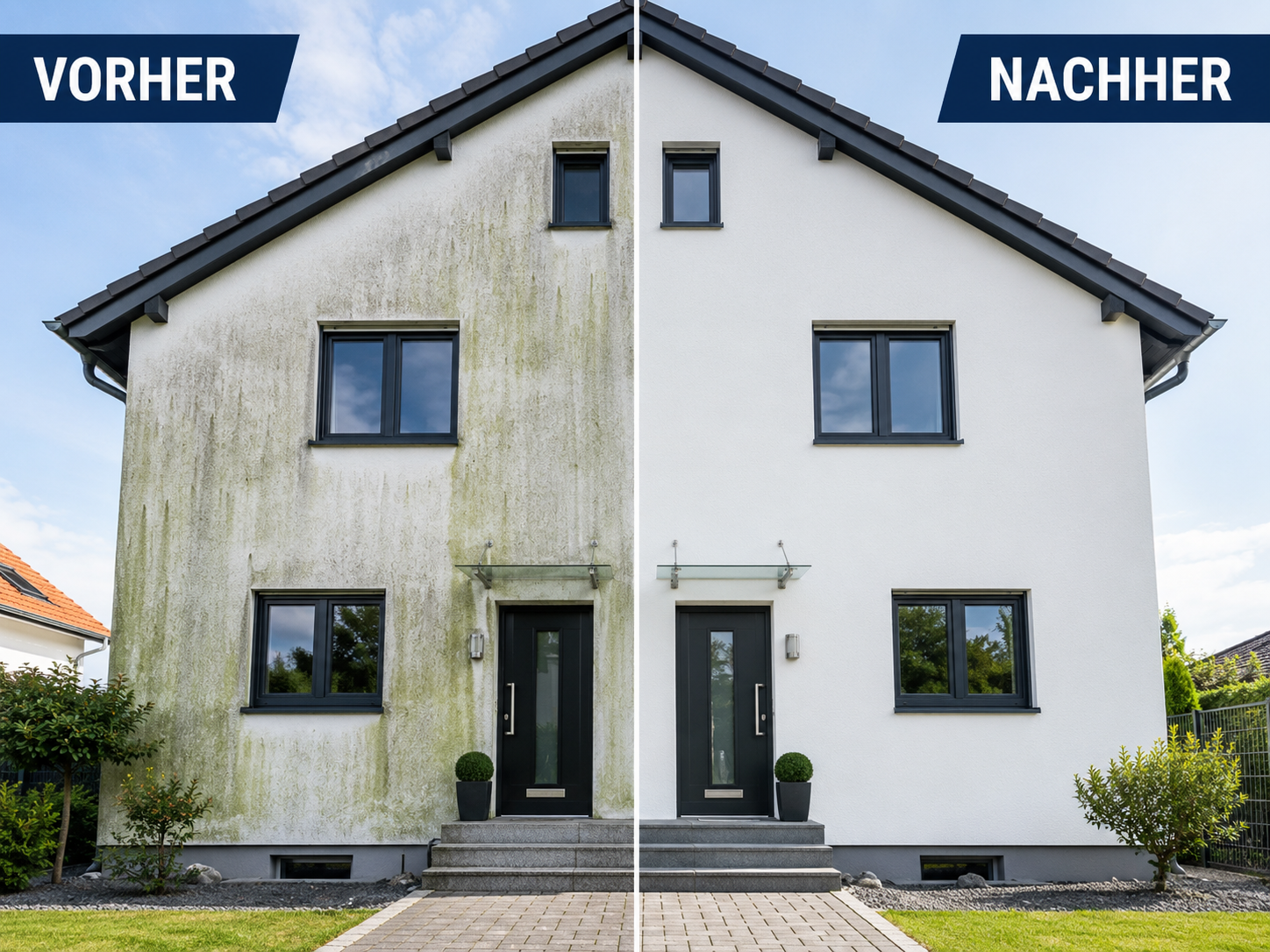 Fassadenreinigung – professionelle Immobilienreinigung