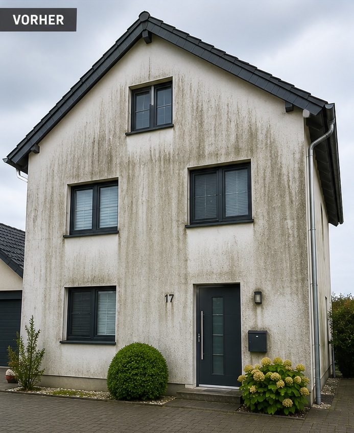 Fassadenreinigung – vorher