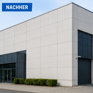 Gewerbefassadenreinigung Vorher Nachher – nachher