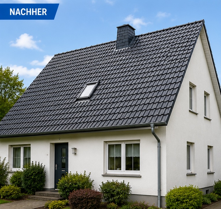 Dachreinigung – nachher